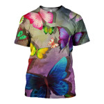 3D All Over Printed Butterflies T-shirt Hoodie ADDL110403