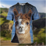 3D All Over Printed Llama T-shirt Hoodie SAUK200407