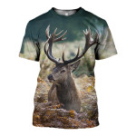 3D All Over Printed Deer T-shirt Hoodie SCGL070512