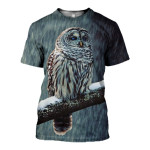 3D All Over Printed Owl T-shirt Hoodie ADUK200403