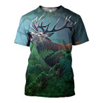 3D All Over Printed Deer T-shirt Hoodie SCTL240403