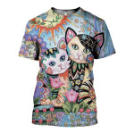 3D All Over Printed Cat T-shirt Hoodie ADUL100403