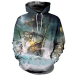 3D All Over Printed Ship T-shirt Hoodie SATL130413