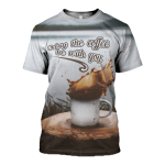 3D All Over Printed Coffee T-shirt Hoodie ADAL120413