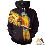 Beautiful Parrot 3D All Over Printed Shirts For Men & Women