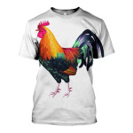 3D All Over Printed Rooster T-shirt Hoodie LT050401