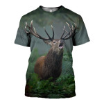 3D All Over Printed Deer T-shirt Hoodie SCUL070503