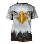 3D All Over Printed Eagle T-shirt Hoodie ST0K110405