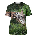 3D All Over Printed Giraffe T-shirt Hoodie SCDK200404