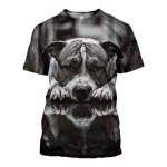 3D All Over Printed Pitbull T-shirt Hoodie ADGL090403