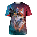 3D All Over Printed Fox T-shirt Hoodie SAUL230403