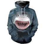 3D All Over Printed Shark T-shirt Hoodie SCTL070404