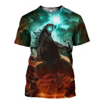 3D All Over Printed Godzilla T-shirt Hoodie AHHL1204011