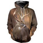 3D All Over Printed Deer T-shirt Hoodie CTL300305
