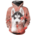 3D All Over Printed Husky T-shirt Hoodie SMAL060414
