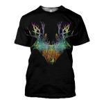 3D All Over Printed Deer T-shirt Hoodie SNTL050409