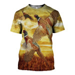 3D All Over Printed Pheasant T-shirt Hoodie SNAK070511