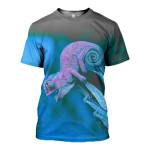 3D All Over Printed Chameleon T-shirt Hoodie ADUK260402