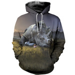 3D All Over Printed Rhino T-shirt Hoodie SCTL050506