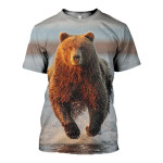 3D All Over Printed Bear T-shirt Hoodie ADUL230401