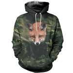 3D All Over Printed Fox T-shirt Hoodie SNTK050405