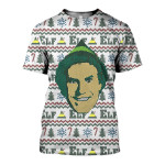 3D All Over Printed Elf Ugly Christmas Shirts And Shorts