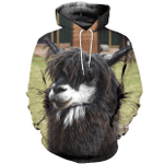 3D All Over Printed Llama T-shirt Hoodie ATAL090403