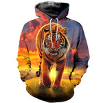 3D All Over Printed Tiger T-shirt Hoodie SATL130405