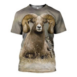 3D All Over Printed Goat T-shirt Hoodie SMUL120406