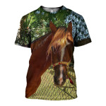 3D All Over Printed Horse T-shirt Hoodie LA080501