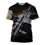 3D All Over Printed Rifle T-shirt Hoodie SCUL030510