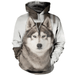 3D All Over Printed Husky T-shirt Hoodie SMAL060412