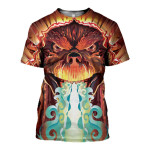3D All Over Printed Godzilla T-shirt Hoodie AHHL1204010