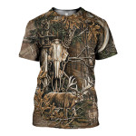 3D All Over Printed Deer Hunting Camo Shirts And Shorts