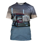 3D All Over Printed Trucker T-shirt Hoodie ADAK190408
