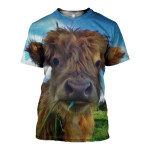 3D All Over Printed Heifer T-shirt Hoodie ADAL170408