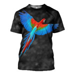 3D All Over Printed Parrot T-shirt Hoodie ST0L190403