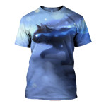 3D All Over Printed Magic Cat T-shirt Hoodie