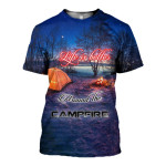 3D All Over Printed Camping T-shirt Hoodie ADAK200401