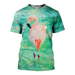 3D All Over Printed Flamingo T-shirt Hoodie SAGL160419