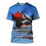3D All Over Printed Shark Flight T-shirt Hoodie