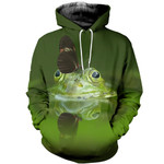 3D All Over Printed Frog T-shirt Hoodie SCTL180411