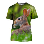 3D All Over Printed Rabbit T-shirt Hoodie ADAL190404