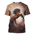 3D All Over Printed Horse T-shirt Hoodie ST0L070502