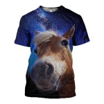 3D All Over Printed Horse T-shirt Hoodie SPGL040506