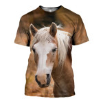 3D All Over Printed Horse T-shirt Hoodie SCUL190418