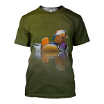3D All Over Printed Duck T-shirt Hoodie STK0230403
