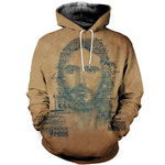 3D All Over Printed Jesus T-shirt Hoodie SCTL200415
