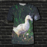 3D All Over Printed Duck T-shirt Hoodie SCGL080513