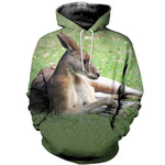 3D All Over Printed Kangaroo T-shirt Hoodie SCTL080510